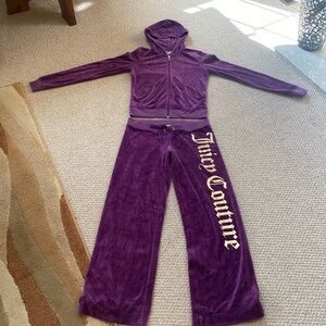 Juicy couture  velvet  plum tracksuit